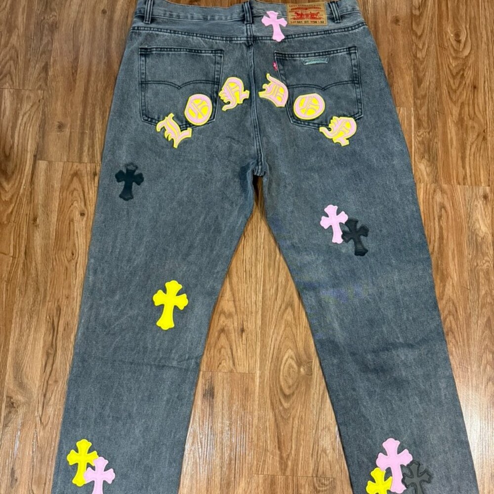 Chrome Heart x Drake Levi's Cross Patch Denim (London Exclusive) Size 36W